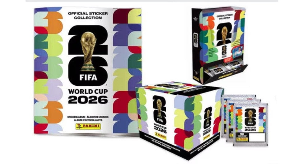 26 PANINI FIFA WORLD CUP SOCCER STICKERS 50CT BOX