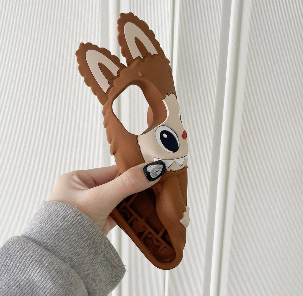 For iPhone 11 12 13 14 15 Pro Max Cartoon 3D  Rubber Soft Phone Case Cover