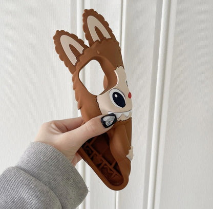 For iPhone 11 12 13 14 15 Pro Max Cartoon 3D  Rubber Soft Phone Case Cover