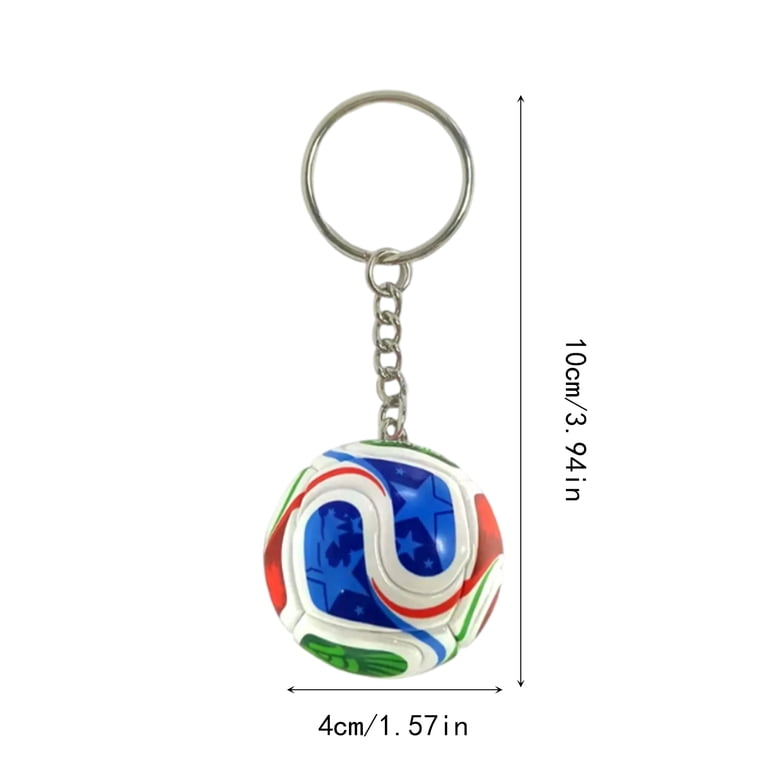 World cup 2026 football Soccer Game Ball Keychain, Dual Charms Sports Trophy Pendant Key Ring, 4 Inch Lightweight Fan Souvenir Key Accessory Gift for Football Lovers.