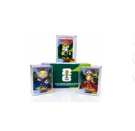 FIFA 2026 World Cup Official Licensed Mascot Figurines Set of 3 (Maple, Zayu & Clutch), Collectable Soccer Figures