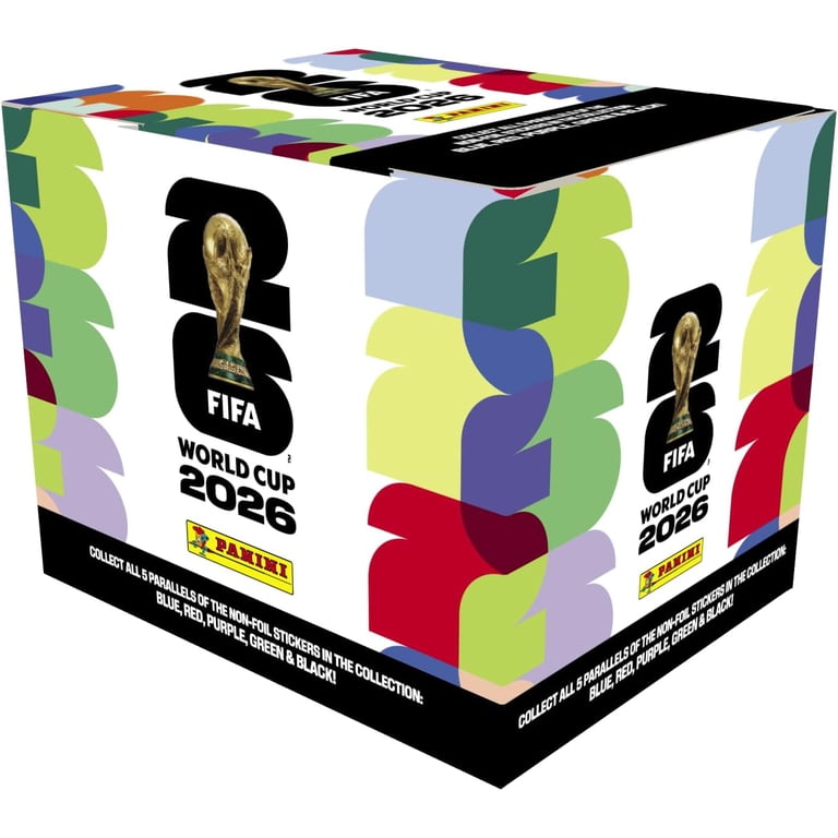 26 PANINI FIFA WORLD CUP SOCCER STICKERS 50CT BOX