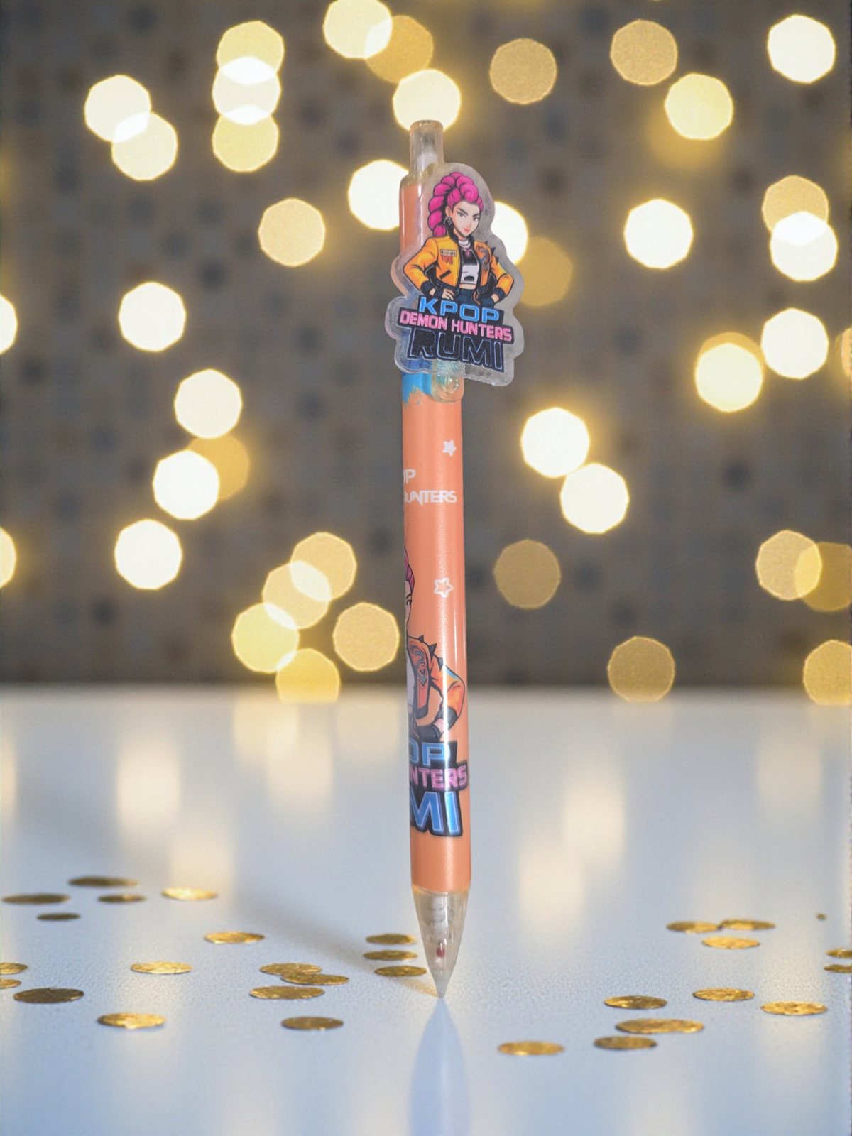 KPop Demon Hunters Boy Girl Pen Set, Cute Anime Stationery, Student Gel Pen Writing Gift, Black Ink School Supply, 0.5mm